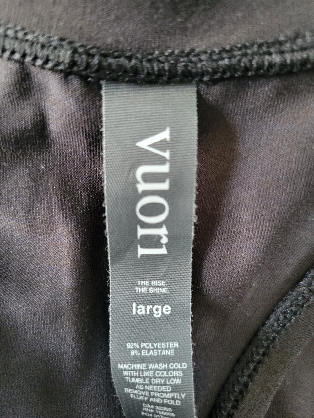 Vuori Lux Racerback Performance Tank Top Black L - Picture 11 of 12